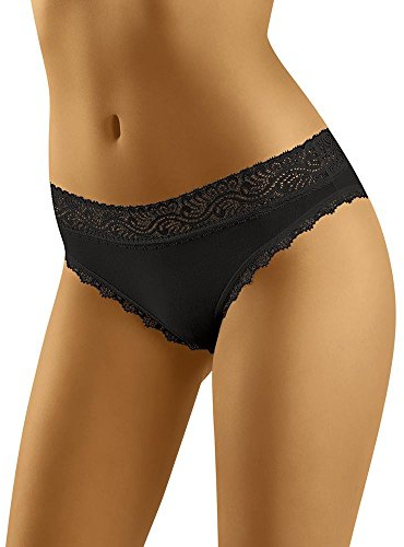 Wolbar Damen Mini-Slip WB158, Schwarz,S