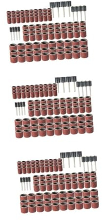 DOITOOL 306pcs Rotary Tool Sanding Kit Grit Drum Sanding Mandrel for Nail Drill Bits Sandpaper Band Sleeves for
