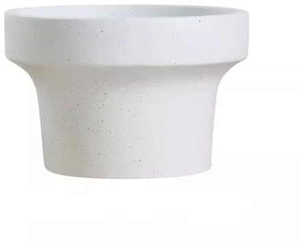 SFANIIX Planter Pots Modern Simple Large Diameter Cement Flower Pot Chimney White High Foot Balcony Green Plant Potted Plant Container Accessories
