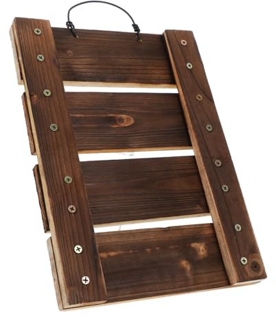 Toddmomy Macetero Colgante de Pared para Plantas Epífitas Cuerno de Ciervo, Madera Marrón Rústica, Fácil Instalación, Adorno Elegante para Cocina y Sala