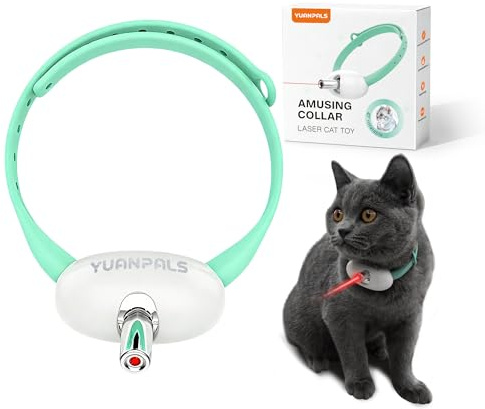 YuanPals Spielzeug für Katzen, Zwei Lichtmodi, Verstellbarer Winkel, interaktives für Haustiere, wiederaufladbar