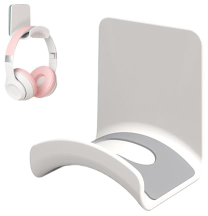 Supporto per cuffie da parete | Espositore per auricolari, ciondolo autoadesivo per cuffie, per camera da , streaming, studio domestico, aula o configurazione del PC