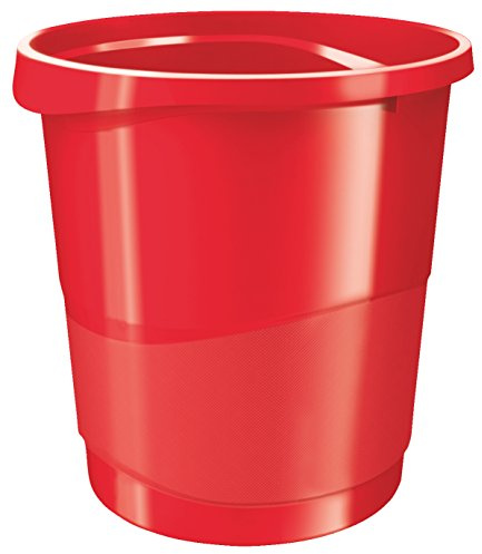 ESSELTE 623947 - Papelera linea EUROPOST color rojo Vivida