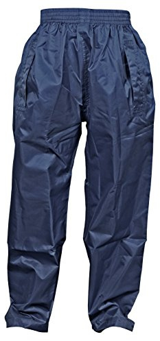 DRY KIDS Childrens Waterproof Over Trousers. Boys and Girls Rainwear for Outdoor Play