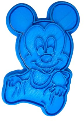 Cuticuter Mickey Bebe Disney Cortador de Galletas, Plástico, Azul, 8x7x1.5 cm