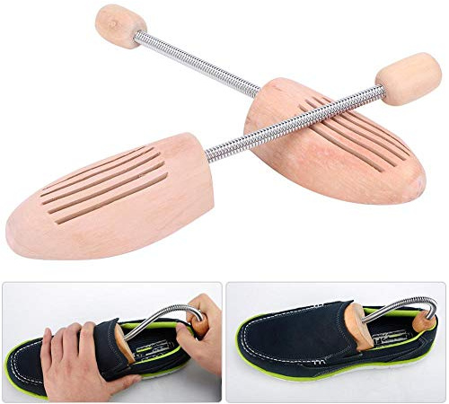 HEEPDD Shoe Trees, Adjustable Wooden Shoe Shapers with Spring Column to Maintain Shape and Prevent Creases, Ideal for Men Women Boots Dress Shoes Casual Footwear Storage and Travel