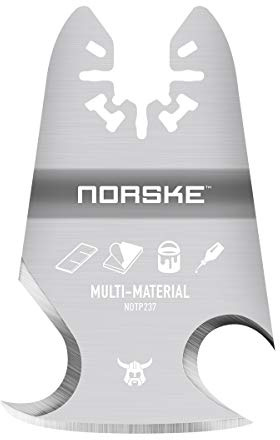 Norske Tools NOTP237 Oscillating Multi Tool Accessory Blade Universal Fit 3-in-1 Rigid Scraper & Knives