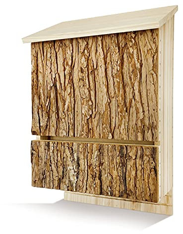 Outer Trails Outdoor Fledermaus Habitat – mehrere Kammern – mehrere Farben erhältlich (3 Kammern, Rinden-Finish)