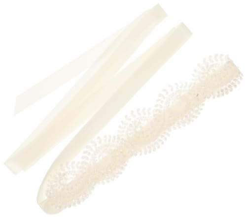 VALICLUD Spitze Hochzeitsgürtel Hochzeit Brautschärpe Blumengürtel mit Satinband Weiße Spitze Hüftgurt Frauen Kleid Zubehör für Brautkleider