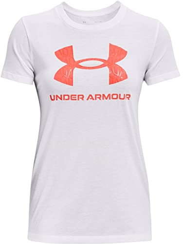 Under Armour Damen Live Sportstyle Graphic Ssc T Shirt, Weiß (107) / Weiß, M EU