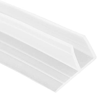 2 m F-Form Badewanne Dusche Türdichtung Streifen für Glasdicke 6 mm Dichtungsspalt