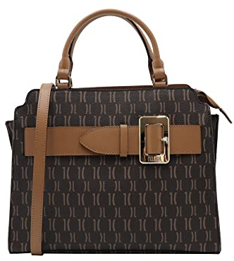 Alviero Martini Prima Classe Borsa a Mano Monogram Testa Di Moro