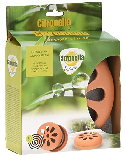 QUEMADOR INCIENSO + 10 ESPIRALES CITRONELA BLISTER