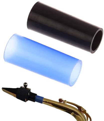 CCeCCe 2 Stück Altsaxophon Hals Kork Hülse Ersatz Saxophon Bogen Hals Gelenk Gummi Silikon Fall Schutz anstelle von Kork Blatt für Instrument Zubehör Saxophon Reparatur Teile
