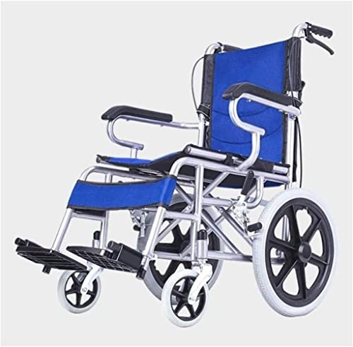 CAIMIAO Lightweight Wheelchair Elderly Wheelchair Lightweight Folding Aluminum Transport Wheelchair Portable Medical Rehab Chair Travel Mobility Device for Seniors and Disabled Users Mobility Aids