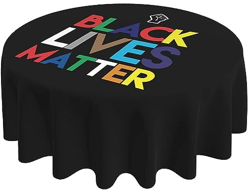 Mantel De Hule BLM Black Lives Matter Resistente Al Aceite Mantel Cocina Simple Cubremesa 152Cm para Hogar Comedor Fiesta