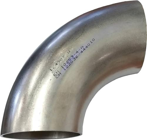 Curve a Saldare in Acciaio Inox 304 a 90° Spessore 1,5 mm Da 38 a 76 mm scarico marmitta (Ø 63,5 mm spessore 1,5 mm)
