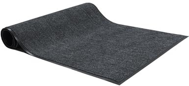 e-floor | Fussmatte Aussen | Schuhabtreter für den Flur | XXL | Deko Haustür | Flurteppich | Türmatte | Fußmatte Outdoor | Schmutzfangmatte | Textilien | 80x200 | grau