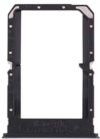 Generico Compatible avec Oppo Reno5 5G / Find X3 Lite PEGM00 PEGT00 CPH2145 Try Tray Plateau logement porte carte Sim 1 + fente SIM 2 luge lecteur (Noir)