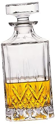 Cabilock carafe en verre bouteille de whisky carafe whisky eau verre de vin boissons vin rouge décanteur de verre à vin cristal Un verre bouteille en verre distributeur Positionner
