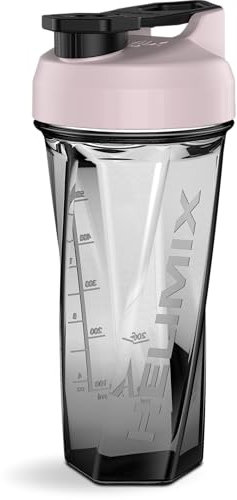 Helimix 2.0 Vortex Eiweiß Shaker Flasche, 800 ml (28 oz) - Portabler Shake Becher für Protein Shake & Smoothie - Keine Mixkugel, Schneebesen oder Klumpen - Fitness Shaker Spülmaschinenfest & BPA-frei