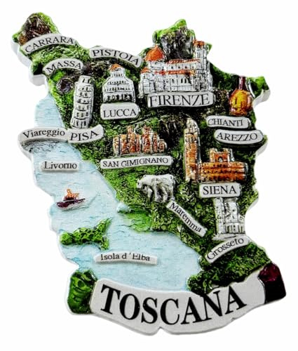 Toscana Kühlschrankmagnet, Italien, Reise-Souvenir, 3D-Kühlschrank-Dekoration, Magnet, Basteln, Andenken, Sammlung