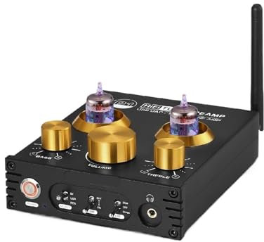 HiFi 5.0 JAN 5654 Preamplificatore a valvole Preamplificatore for bassi Amplificatore for cuffie audio stereo DAC USB APTX