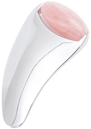 Rullo Massaggiatore Viso Tool Bellezza Manuale Metallico Riutilizzabile | Massaggiatore Facciale Multiuso Con Presa Comoda Adatto A Casa, Viaggio, Trasferta E Gita