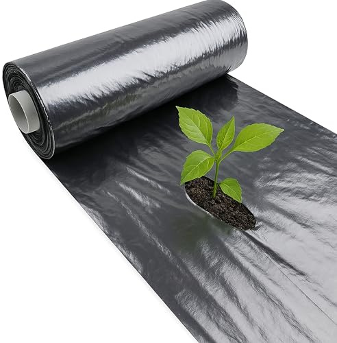 Telo Pacciamatura in Rotolo 120x30m - ANTI ERBACCE – FORATO CENTRALE, Traspirante, Permeabile, Calpestabile e Drenante – Ideale per Orto, Giardino, Aiuole, Serre – Telo Pacciamatura Biodegradabile