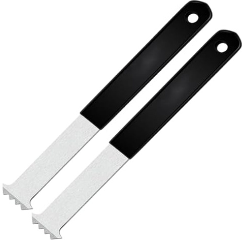 JIEBWCHA Paving Removal Tool, Paving Stones - Sunken Blocks Remover Set of 2 - Manual Paving Tool with Double Joint Scraper and Non-Slip Handle for Garden Lawn