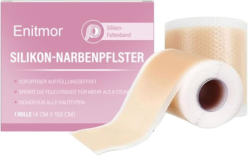 Silikon Narbenblätter, Silikon-Narben 4 X 150 CM Silicone Scar Tape, Silikon-Narbenpflaster, Silicone Scar Sheets für ultradünn, Hautfreundlich für C Sektion, hautverträglich