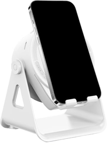 Bexdug Soporte para Teléfono con Altavoz - Soporte Móvil con Altavoz por Inducción e Iluminación,Electrónica Interactiva con Sensor Inteligente Ajustable para Viajes Exterior Escritorio Baño Uso