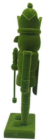 IMIKEYA Soldado Cascanueces De Madera Figura De Soldado Cascanueces con Superficie Flocada Adorno Navideño para Centro De Mesa Navideño para Decoración De Fiesta