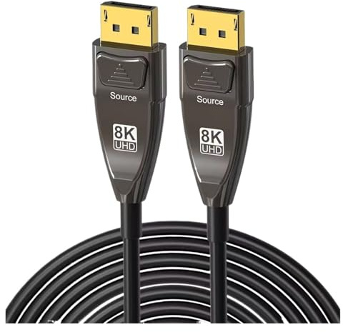 Câble Optique DisplayPort 8K À Boucle 4K 144 Hz 8K 60 Hz HBR3 32,4 Gbit/s Ultra HD DP1.4 Câble De Jeu Optique HD 5 M 10 M 15 M 20 M.(30m)