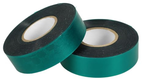 Sewroro Dehnbares Gartenveredelungsband 2 Rollen PVC Pflanzenband Elastisches Baumbindeband Grün Veredelungs und Pfropfband für Obstbäume Gemüse Kletterpflanzen Terrasse Garten
