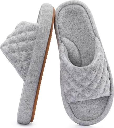 RockDove Zapatillas de Casa para Mujer en Fieltro, 36/37 EU, Gris Claro