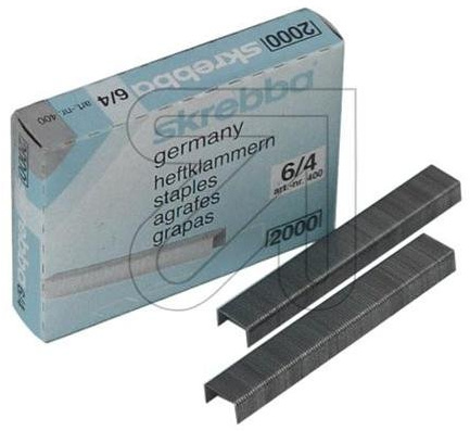 Skrebba Staple 6/4 für Juwel, Silber, 4 mm, Befestigungselement
