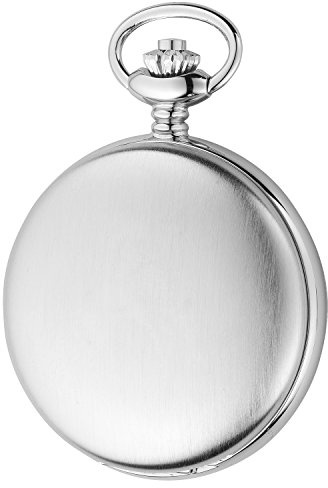 Eichm?ller Taschenuhr 8233 teilskeletttiert, beidseitig aufklappbar, mattiert