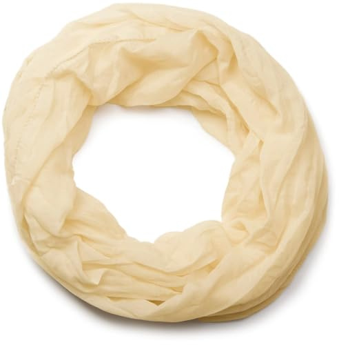 styleBREAKER écharpe tube légère unie, écharpe d'été soyeuse, foulard unisexe uni 01016076, couleur:Beige