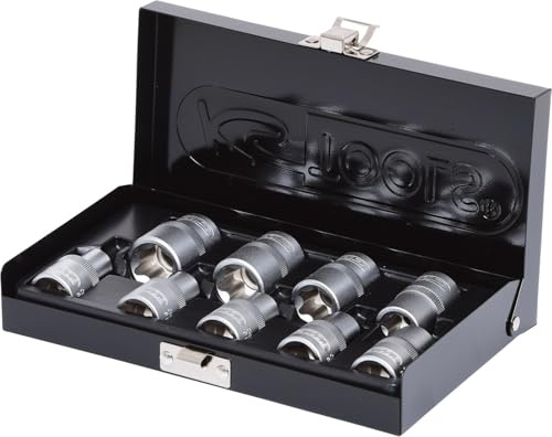 KS Tools 911.4410 1/2 TX-E-Stecknuss-Satz, 9-tlg., E10-E24