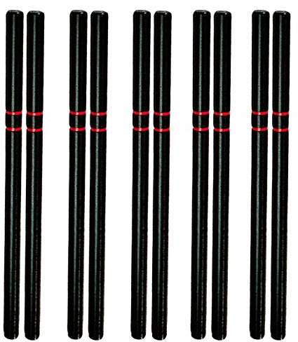 DEPICE Trainingswaffe Escrima-Stock Hartholz - 10er Pack, Schwarz, w-ess-10x