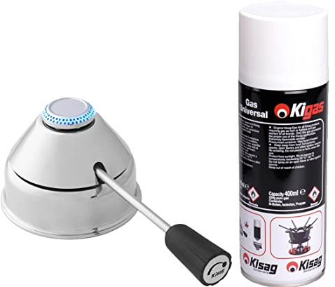 Kisag: Sicherheitsgasbrenner special Design & Kisag Kigas Nachfüllflasche 400 ml