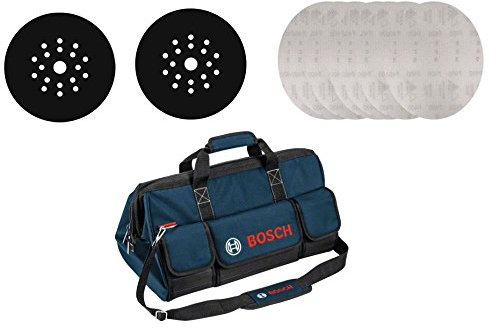 bosch 06159975L5 - Kit de paneles de yeso, disco abrasivo 7500 + disco intermedio + bolsa de artesanos, 153 piezas