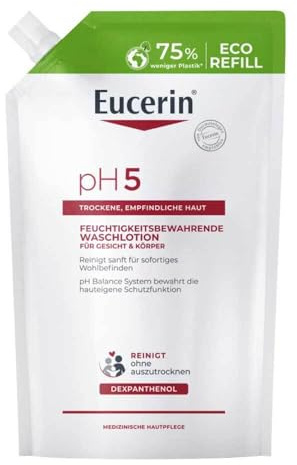 Eucerin pH5 Waschlotion Nachfüllbeutel, 750 ml Gel