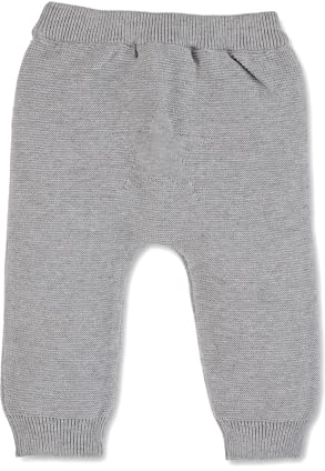 Sterntaler Unisex Kinder Gots Strick-hose Strickhose mit Rippstrickbund, Hellgrau Mel., 80 EU