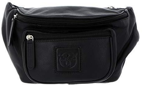 Chiemsee Gürteltasche Echt Leder Herren | Crossbody Bauchtasche, Hüfttasche aus Rindleder, Brusttasche verstellbar, Umhängetasche mit Steckschloss | 020639