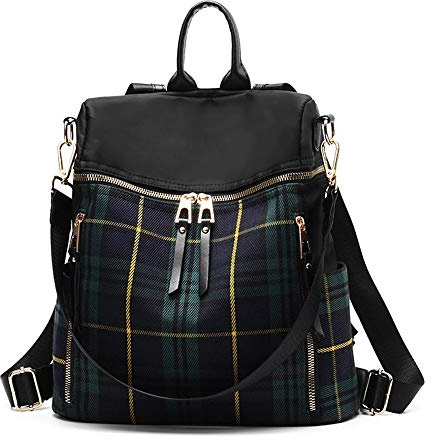 Damen Rucksack Geldbörse Wasserdichter Nylon Leichte Mode Lässig Reise Umhängetasche Daypack