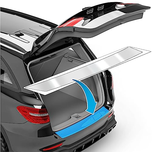 uProtect Auto Ladekantenschutz Folie für Skoda Fabia 4 (IV) PJ I 2021-2026 - Stoßstangenschutz, Kratzschutz, Lackschutzfolie - Transparent glänzend Selbstklebend