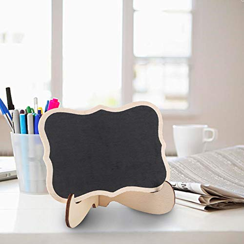 MOUMOUTEN 10 Stück Holztafel – Kleine Tafel, Rustikale Tafel, Mini-Kreidetafel, Basteltafel, Multi-Szenen-Dekoration Für Bar, Zuhause, Hochzeit