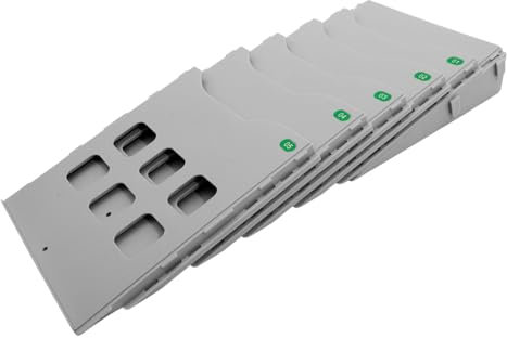 VILLCASE Dokumentenablage Fächer Silber Multifunktionaler Schreibtisch-Organizer Für Bürobedarf Für Lehrer Studenten Und Geschäftsleute Sichere Fingerkanten Stilvolles Design